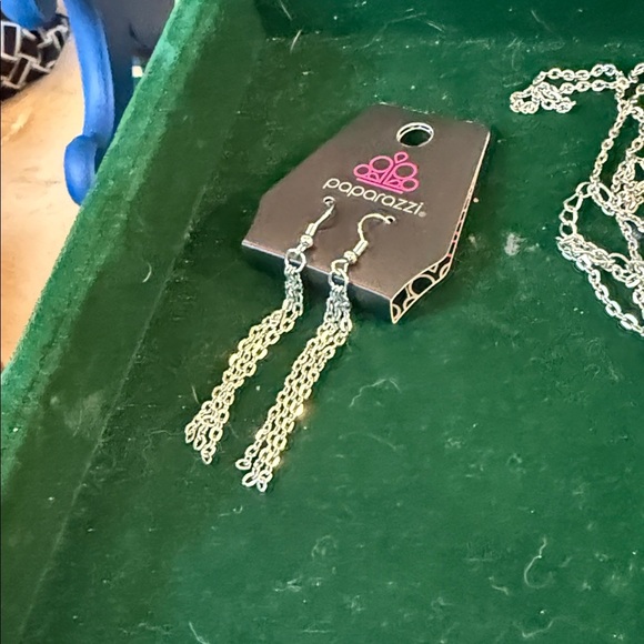 Paparazzi Silver Necklace with Red Heart Pendant and Matching Earrings - Picture 4 of 5